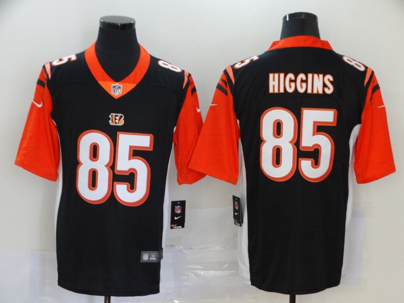 Men's Cincinnati Bengals Tee Higgins #85 Black Jersey